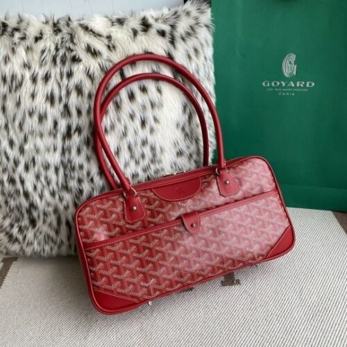Goyard Vendôme Mini Goyardine Canvas Wooden Baton Top Handle Bag - Image 2