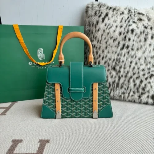 Gucci GG Emblem Structured Top Handle Bag - Image 1