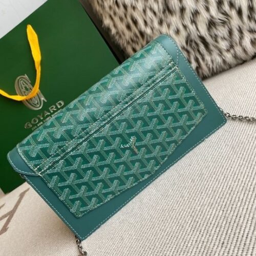 Goyard Duchesse Marie Caroline Chevron Goyardine Canvas Chain Bag - Image 4