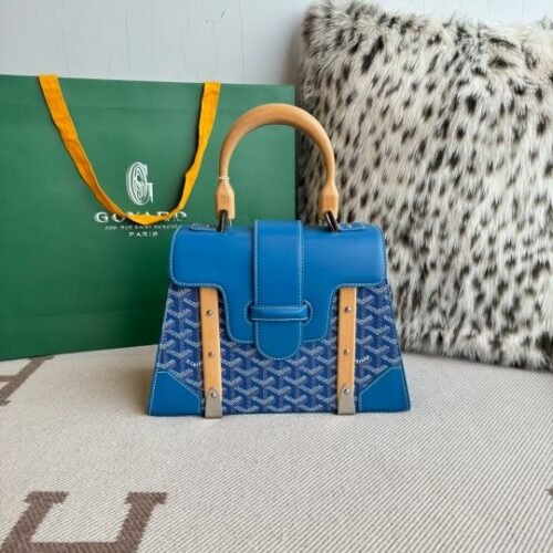 Gucci GG Emblem Classic Saigon Top Handle Bag - Image 1