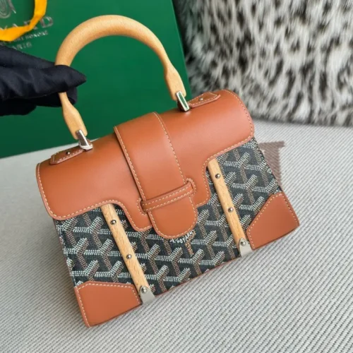 Goyard Cap-Vert Elegant Chevron Crossbody - Image 5