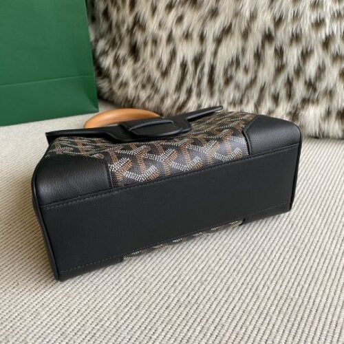 Goyard Duchesse Marie Caroline Goyardine Canvas Classic Trunk Clasp Bag - Image 4