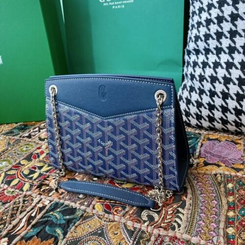 Goyard Monte Carlo Signature Trunk Style Goyardine Canvas Clutch - Image 2