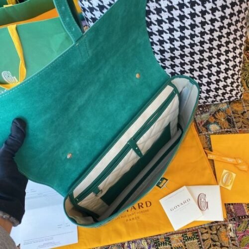 Goyard Monte Carlo Riviera Signature Goyardine Canvas Crossbody Clutch - Image 3