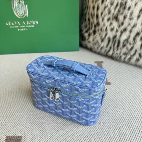 Goyard Saigon Structured Chevron Canvas Top Handle Bag - Image 2