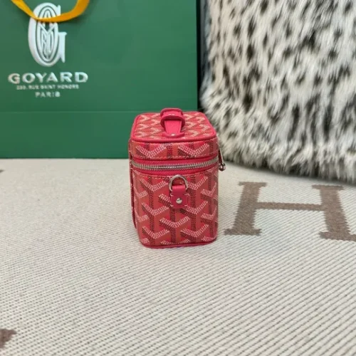 Goyard Saigon PM Chevron Canvas Structured Trunk Bag - Image 3