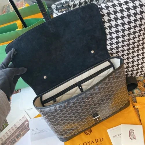 Goyard Anjou Reversible Chevron Canvas Shopper Bag - Image 3
