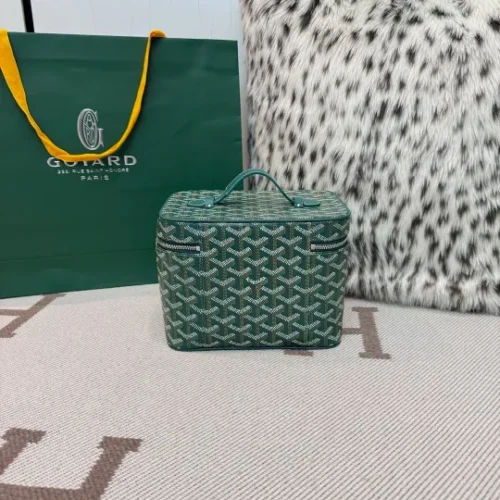 Goyard Saigon PM Chevron Canvas Signature Trunk Top Handle Bag - Image 5