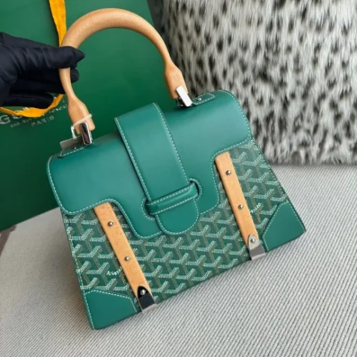 Gucci GG Emblem Structured Top Handle Bag - Image 3