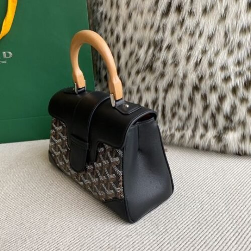 Goyard Duchesse Marie Caroline Goyardine Canvas Classic Trunk Clasp Bag - Image 5