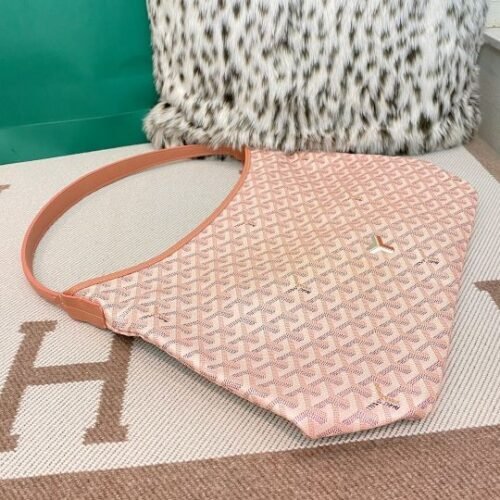Goyard Saigon Mini Goyardine Canvas Wooden Handle Heritage Bag - Image 5
