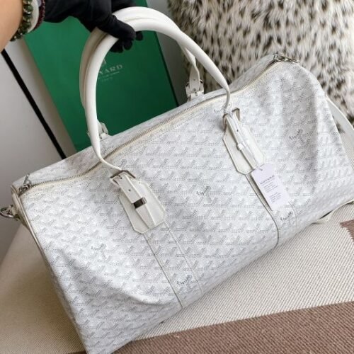 Goyard Monte Carlo Bois Trunk Inspired Goyardine Canvas Clutch - Image 2
