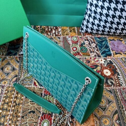 Goyard Rouette Goyardine Canvas Chain Shoulder Bag - Image 5